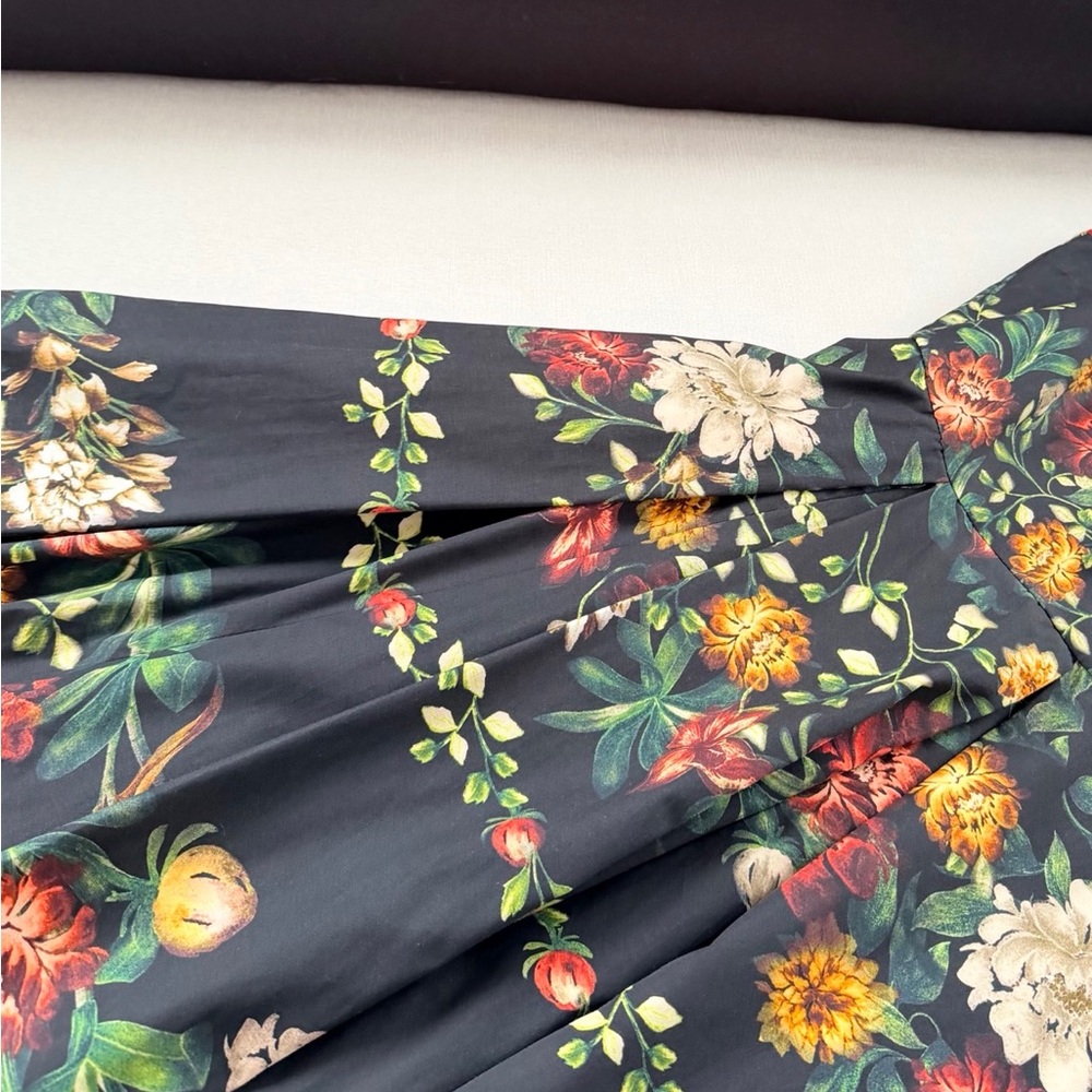 Agua by Agua Bendita Black Floral Midi Dress - Picture 5 of 9